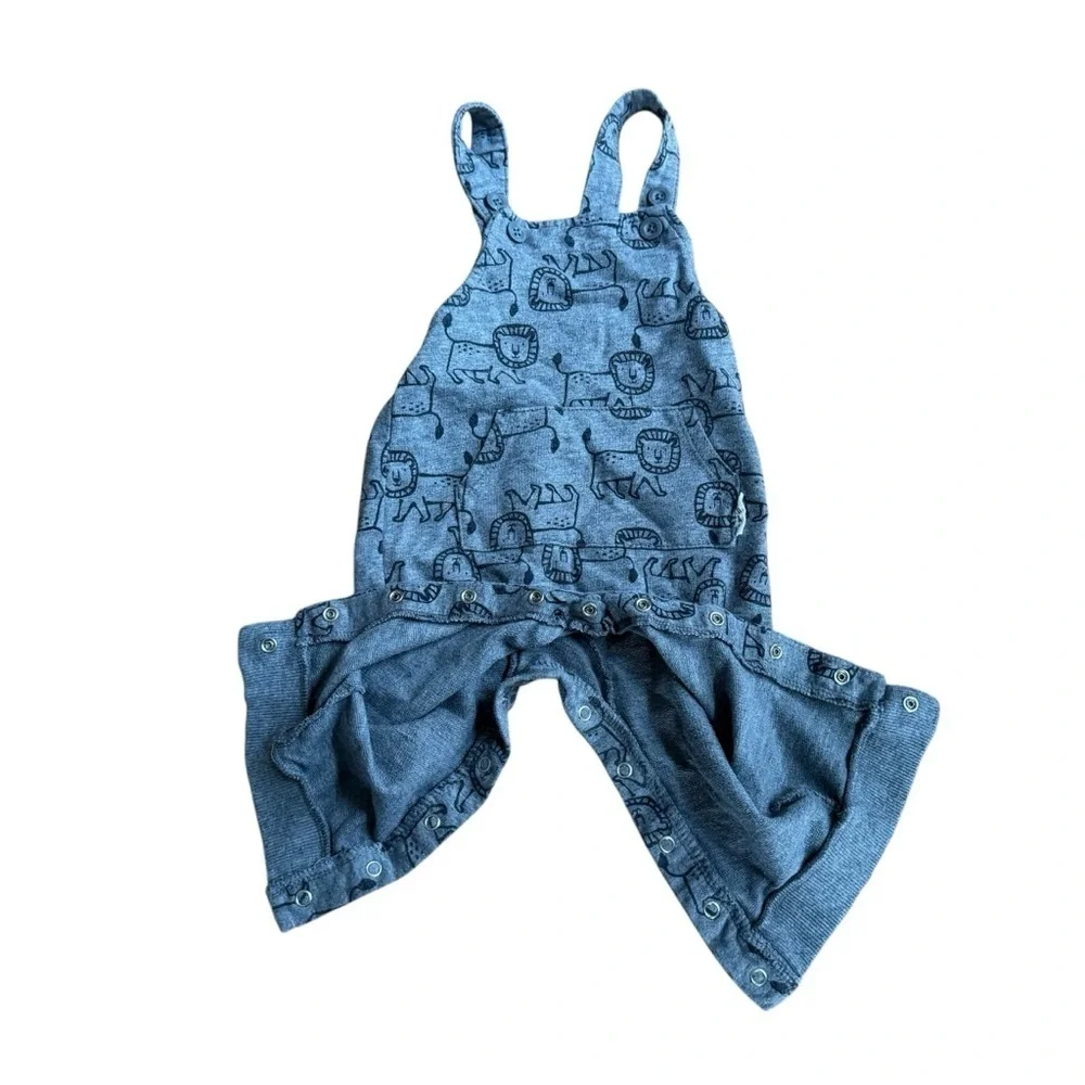 Carter’s Gray Lion Overall Baby Boy 12M